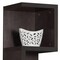 Homeroots 59" Espresso Wood and Solid Wood Four Tier Etagere Bookcase 347505 - alternate 2