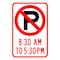 Sign Solutions Usa Parking Sign, 12 in W, Aluminum Sign, White DUS10DWT1218R7-2 - alternate 1