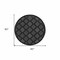 Homeroots 5' Charcoal And Black Round Trellis Indoor Outdoor Area Rug 545551 - alternate 1