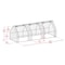 Miracle-Gro 3 x 8 x 3 ft Clear Mini Greenhouse 70525 - alternate 3