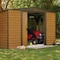 Arrow Woodridge 10 x 6 x 7 ft Woodgrain Steel Storage Shed WR106 - alternate 2