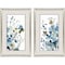 Homeroots Set Of Two Blue Blossoming Silver Framed Wall Art, 2PK 649150 - alternate 1