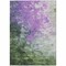 Homeroots 9' X 12' Purple Olive Green And Silver Abstract Washable Indoor Outdoor Area Rug 617369 - alternate 3