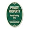 Signmission Private Property Permit Parking Only Violator, 12 Inch X 18 Inch Designer, Heavy Gauge Aluminum A-OV-G-1218-9774 - alternate 1