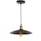 Jonathan Y Lotus 12.25" Adjustable Metal LED Pendant, Brass Gold/Black JYL9062A - alternate 3