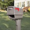 Solar Group Architectural Mailboxes Gentry T3 Plastic Post Mount Mocha Mailbox GGC1M00AM - alternate 2