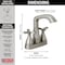 Delta Stryke Two Handle Centerset Bathroom Faucet, 5.94 in, Lumicoat Stainless 257766-SS-PR-MPU-DST - alternate 2