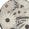 Homeroots 8' Beige Round Floral Indoor Outdoor Area Rug 527637 - alternate 2