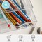 Martha Stewart Brody 2 Pack Plastic Stackable Office Desktop Organizer Boxes with 2 Drawers, 6 x 7.5 BE-PB4513-2-CLR-MS - alternate 3