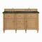 James Martin Vanities Lorelai 60" Double Vanity, Light Natural Oak, w/ 3 CM Phantome Eclos Top 424-V60D-LNO-3PHT - alternate 1
