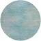 Homeroots 8' Aqua Teal Blue And Gray Round Abstract Washable Indoor Outdoor Area Rug 587196 - alternate 3