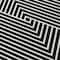 Homeroots 8' X 10' Black And Ivory Geometric Washable Indoor Outdoor Area Rug 612109 - alternate 2