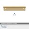 Amerock Edge Pulls 3-3/4 inch (96mm) Center-to-Center Champagne Bronze Cabinet Edge Pull, 25PK 25VMP36574CZ - alternate 2