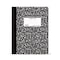 C-Line Products 7-1/2” x 9-3/4" Black Marble College Ruled Composition Notebook, 1/EA, 12EA/CT 22022-CT - alternate 1