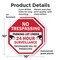 Signmission No Trespassing Parking Lot Under 24, 10 inch X 10 inch, Plastic Sign, 2PK OC-P-2PACK-10-115 - alternate 3