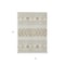Homeroots 3' X 5' Beige Ivory And Taupe Southwestern Washable Indoor Outdoor Area Rug 613879 - alternate 3
