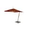 Bambrella 8.5' Square Bamboo Cantilever Umbrella with Terracotta Canopy and 297lb Granite Base System 2.6m SQ-SW-S-TC-BS - alternate 1