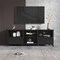 Homeroots 70" Black Wood Enclosed and Open Storage TV Stand 632587 - alternate 2