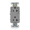 Leviton Duplex Straight Blade Receptacle, 5-20R, 20 A, 125V AC, 2 Pole, 3 Wire, Flush Mount, Grounded 16352-1PG - alternate 1