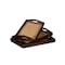 Homeroots 24in Brown Rectangular Wood Handmade Tray With Handles 483309 - alternate 2