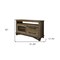Homeroots 51" Brown Solid Wood Cabinet Enclosed Storage Distressed TV Stand 528720 - alternate 2
