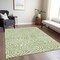 Homeroots 9' X 12' Artichoke Green And Ivory Abstract Washable Indoor Outdoor Area Rug 598942 - alternate 2