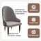 Leisuremod Elara Collection Wooden Dining Chair in Two-Tone Grey, 2PK EC59GR2 - alternate 3