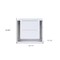 Homeroots 25" White Solid and Manufactured Wood Lighted Two Drawer Nightstand 564662 - alternate 3