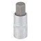 Vulcan Fractional Hex Bit Socket, Chrome, 9/16 in, 1/2 in Drive, 2-1/2 in OAL 3506012213 - alternate 1