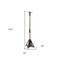Homeroots 75in Black And Brown Solid Wood And Steel Twelve Hook Freestanding Coat Rack 376366 - alternate 4