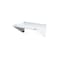 Zoro Select Stainless Steel Wall Shelf, 16"D x 24"W x 11-1/2"H, Silver 2HGA9 - alternate 1