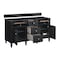James Martin Vanities Lorelai 60" Double Vanity, Black Onyx, w/ 3 CM Tajnar Eclos Top 424-V60D-BKO-3TJR - alternate 2