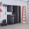 Sandusky Lee Counter Height Base Storage Cabinet, 39-1/2 in H, 30 in W, 18 in D, Black, 1 Shelves MADF301836-9M - alternate 2