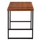 Homeroots 49" Brown and Black Wood and Metal Sled Computer Desk 489863 - alternate 3