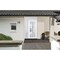 Vdomdoors Front Exterior Prehung FiberGlass Door Frosted Glass / Manux 8312 White Silk / Sidelight and Transo MANUX8312EXD-WS-W36+12 x H80+14-LH - alternate 1