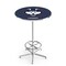 Holland Bar Stool Co 42" Chrome Connecticut Pub Table, 36" dia. Top L216C4236ConnUn - alternate 1