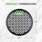 Nutrichef 2-Pack 13 in Non-Stick Pizza Pans, Round Pizza Pans for Oven, Commercial-Grade Carbon Steel, 2PK BKNCBS10SPZPX2 - alternate 3