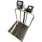 Selleton Scales Stainless Steel Bench Scale with Backrail & Wheels, 24 in x 24 in SL-915-SSBW-24X24 - alternate 4