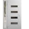 Vdomdoors Front Exterior Prehung Metal-Plastic Door, Manux 8113 White Silk, Side Sidelite Transom, Office Com MANUX8113EXD-WS-W36+16xH80-RH - alternate 1