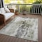 Homeroots 8' X 10' Taupe Ivory And Gray Abstract Washable Indoor Outdoor Area Rug 603152 - alternate 4
