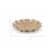 Homeroots 8in Gold Metal Handmade Leaf Trinket Tray 713011 - alternate 2