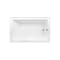 Kingston Brass 60-Inch Acrylic Rectangular 3-Wall Alcove Tub Combo w/ Waste and Overflow Drain, Right Hand Drain CVTAP603622R7 - alternate 2