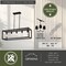 Vaxcel Pratt 5-Light Linear Chandelier, Matte Black, Farmhouse Cage, 34-In. Wide H0331 - alternate 3