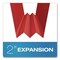 Pendaflex Colored Top Tab Fastener Folder, 1/3-Cut Tab: Assorted, Exp 2", 2 Fastener, Letter, Bright Red, 25PK 15936GW - alternate 2