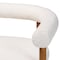 Baxton Studio Caia Boucle Dining Chair - Modern Upholstered Accent Armchair, Cream, Minimalist Design 259-14202-ZORO - alternate 4