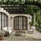 Homeroots 6' X 9' Ivory And Green Palm Leaf Indoor Outdoor Area Rug 550176 - alternate 2