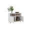 Homeroots Modern White And Natural Two Door Console Table 389028 - alternate 3