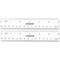 Universal Clear Plastic Ruler, Standard/Metric, 6", 2PK UNV59025 - alternate 2