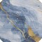 Homeroots 8' Blue And Gold Round Abstract Washable Indoor Outdoor Area Rug 611334 - alternate 2