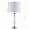 Jonathan Y Madison 27.5" Crystal LED Table Lamp, Clear/Chrome, 2PK JYL2037A-SET2 - alternate 3